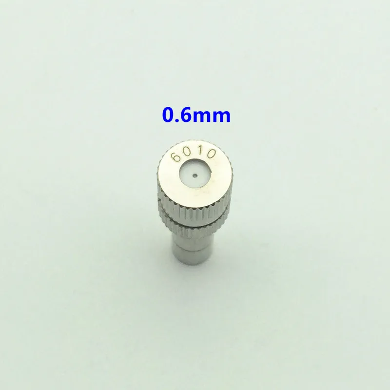 0.6mm orifice S048 Скользящий замок быстрого подключения сопла, низкая Давление спрей насадка распылителя, туман насадка распылителя s для парниковых растений увлажнения - Цвет: 0.6mm orifice