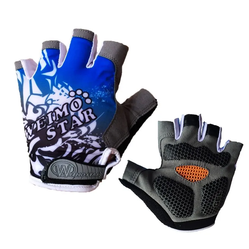 Зеленые дышащие велосипедные спортивные Гелевые перчатки с полупальцами для