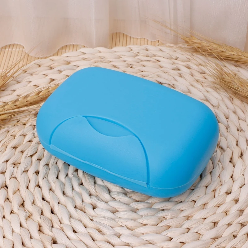 

Portable Soap Case Holder Sealing Box Plate Dish Container Rack With Lid for Travel Hiking Camping Kitchen Home Bathroom Shower