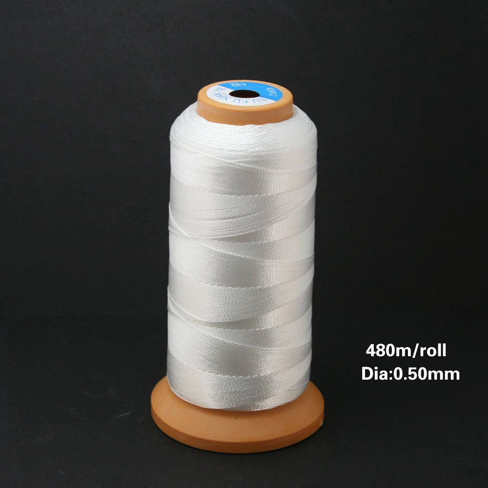 

0.50mm 480m/lot Beads Thread White Nylon Thread For Jewelry Making Bracelet Jewelry Findings