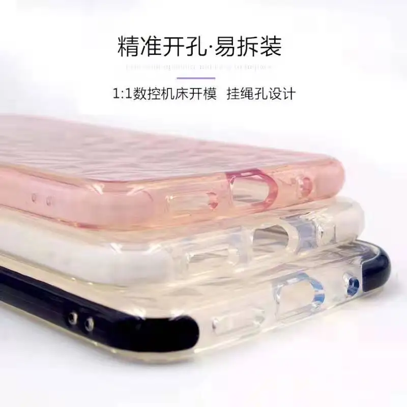Модный Роскошный прозрачный мягкий чехол со стразами для Apple iphone 6 7 8 Plus X XR XS Max