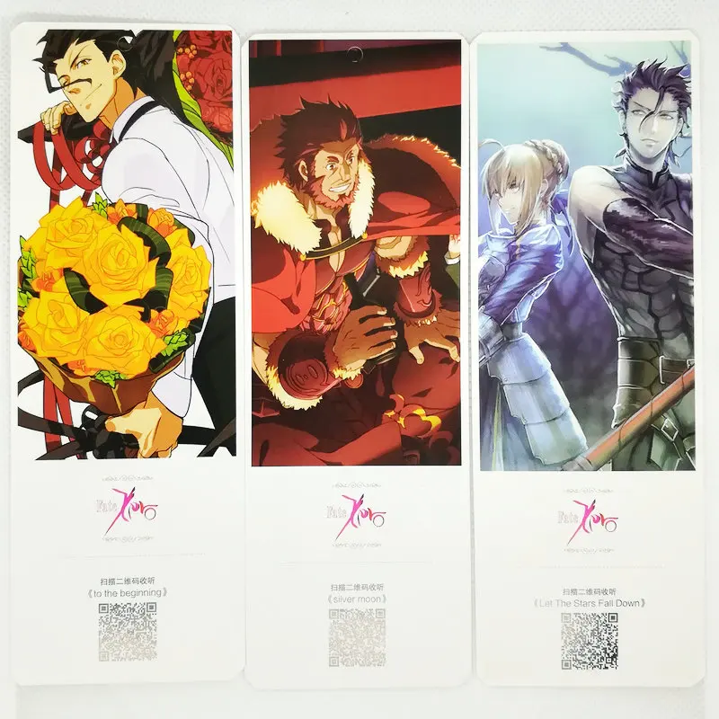 36 шт./компл. аниме Fate stay night Бумага Закладка для книги канцелярские принадлежности закладки книжные держатели карты сообщения подарочные канцелярские товары