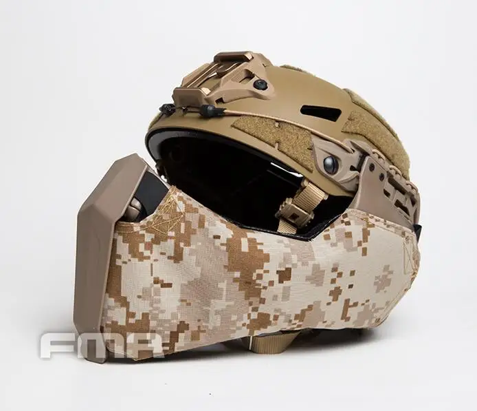 FMA Gunsight Mandible тактическая полумаска для лица для Highcut шлем боковая направляющая