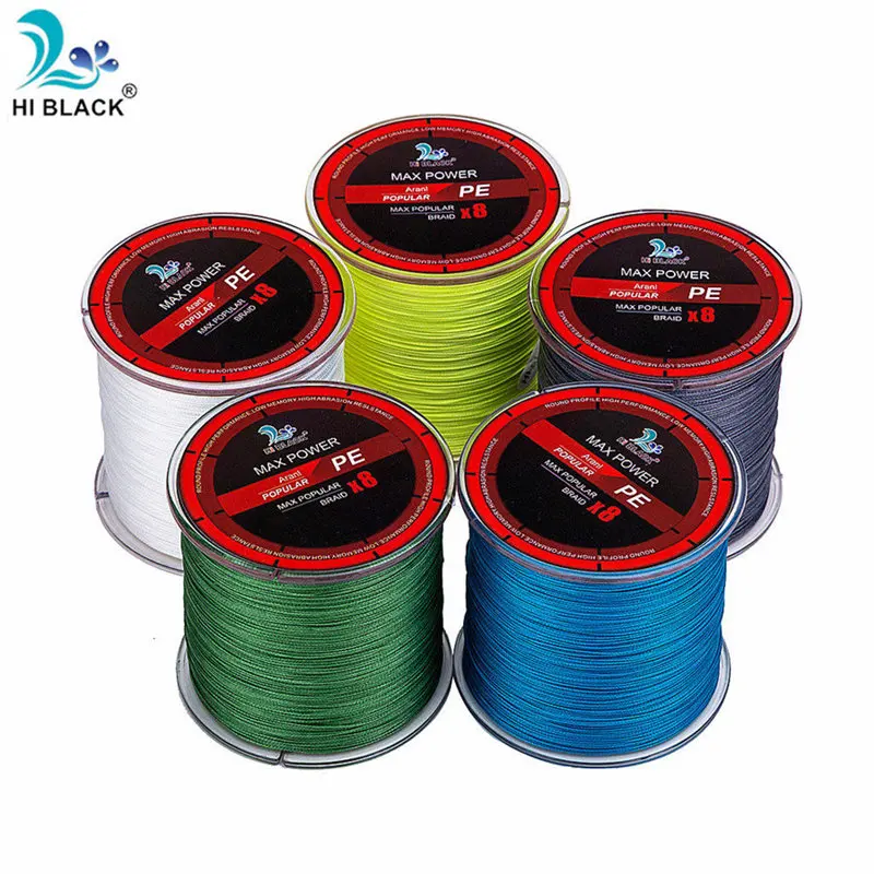 14LB to 120LB 300M Five colors 8 strands Japanese high-quality multifilament high-quality fishing line braided cord for fishing