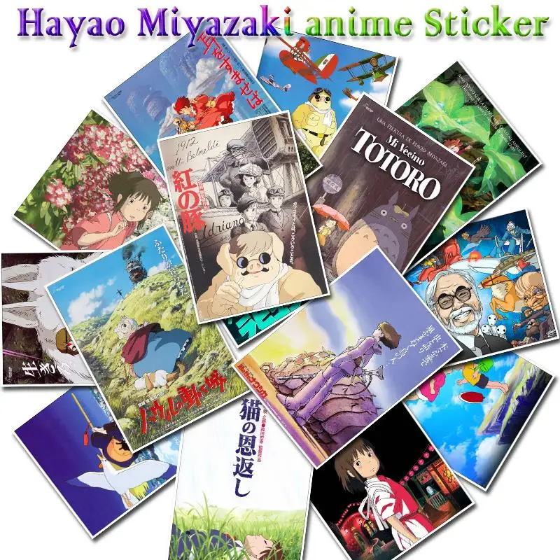 25 шт. Hayao Miyazaki аниме наклейка Тоторо/Унесенные призраками Мультяшные наклейки для