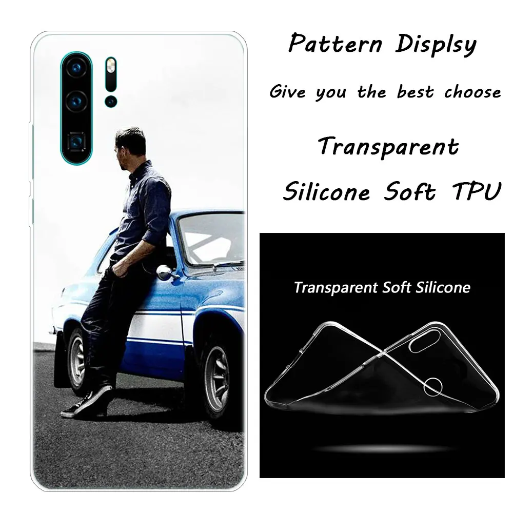 Мягкий силиконовый чехол для телефона Paul Walker Fast& Furious, для huawei P30 P20 Pro P10 P9 P8 Lite P Smart Z Plus NOVA 3 3i