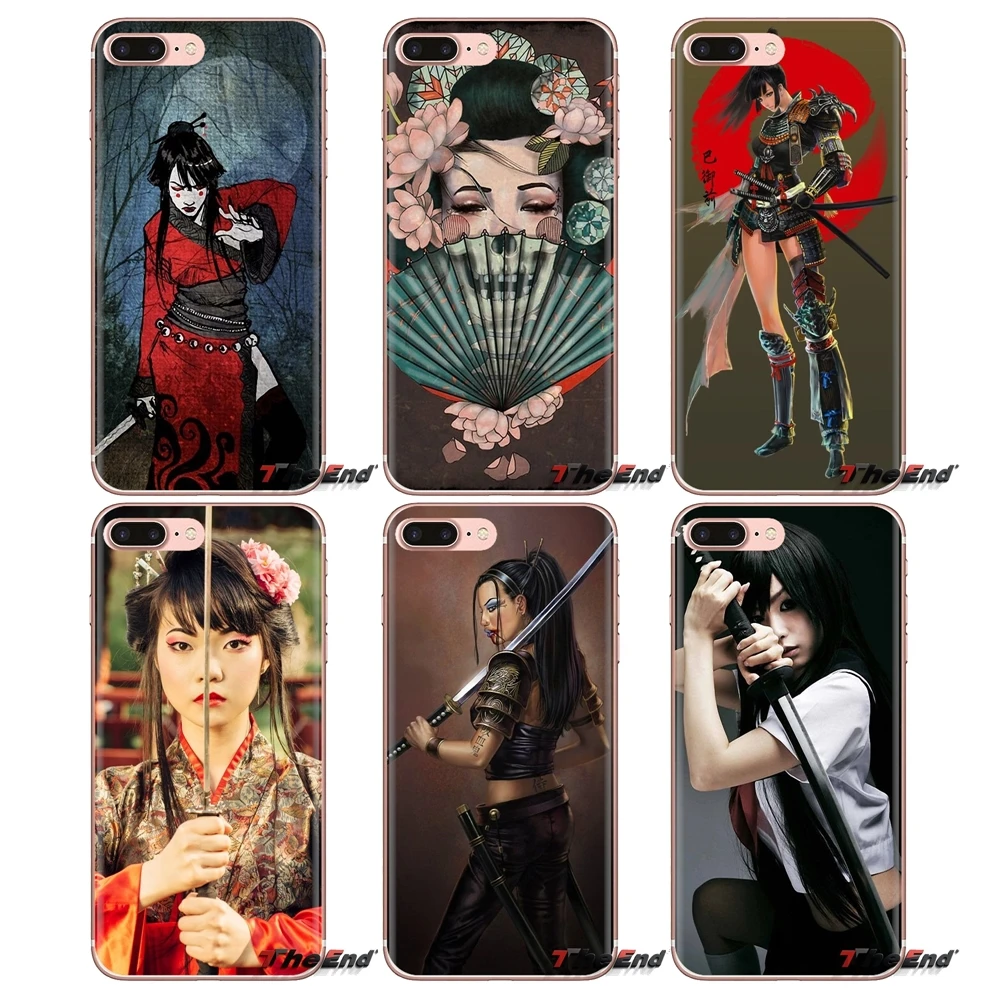 Japan Samurai Girl Transparent Soft Shell Covers For Huawei Mate Honor 4C 5C 5X 6X 7 7A 7C 8 9 10 8C 8X 20 Lite Pro |