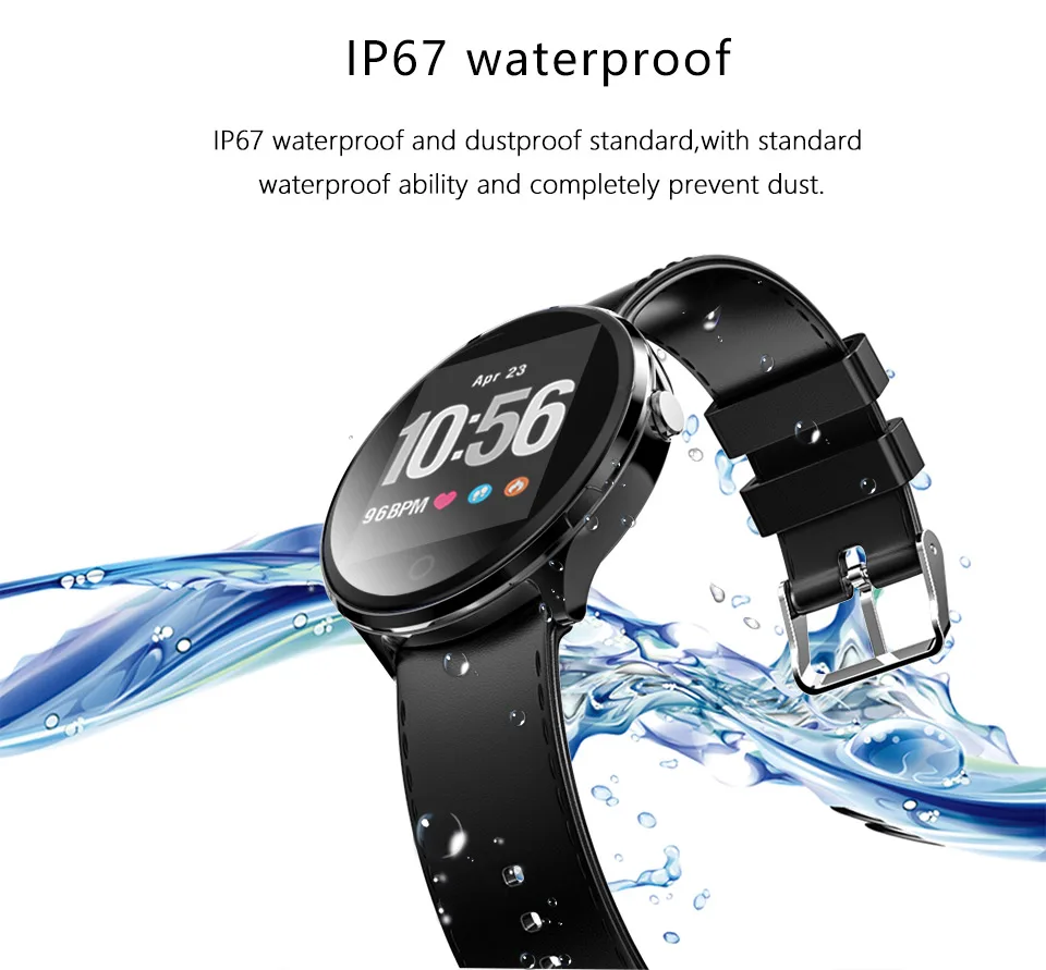 Смарт-часы KOSPET V12 IP67 водонепроницаемые 180mAh 1," Buletooth Heart Rate Sprots умные часы для поддержания здорового образа жизни мужчин и женщин для IOS Android Phone