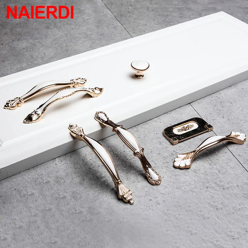 Ручки для шкафа из алюминиевого сплава белые керамические ручки выдвижных