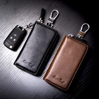 mens and womens large capacity multi functional waist zipper key package card package car keyring