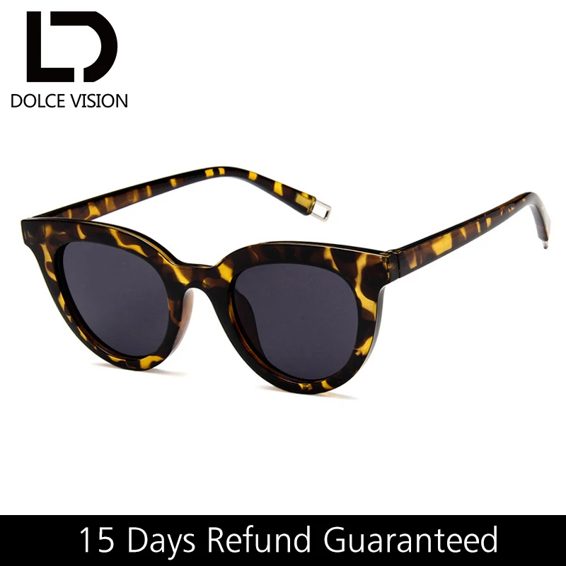 Женские солнцезащитные очки в стиле ретро от бренда dolce&vision форме кошачьего глаза