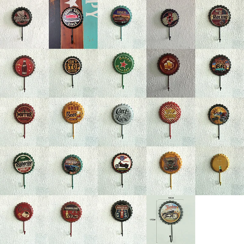 Домашний Ретро стиль оригинальный крючок для пальто железная красочная