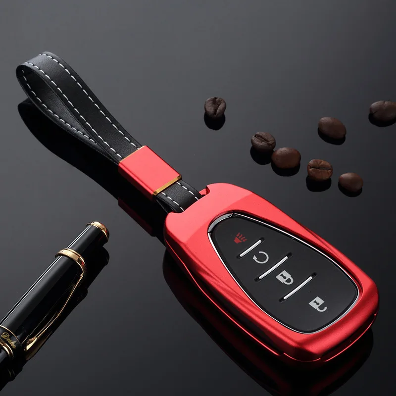 

Aluminum Alloy Car Key Cover Key Case Fob Shell For chevrolet cruze spark sonic camaro Volt Bolt Trax Malibu cruze Lightweight