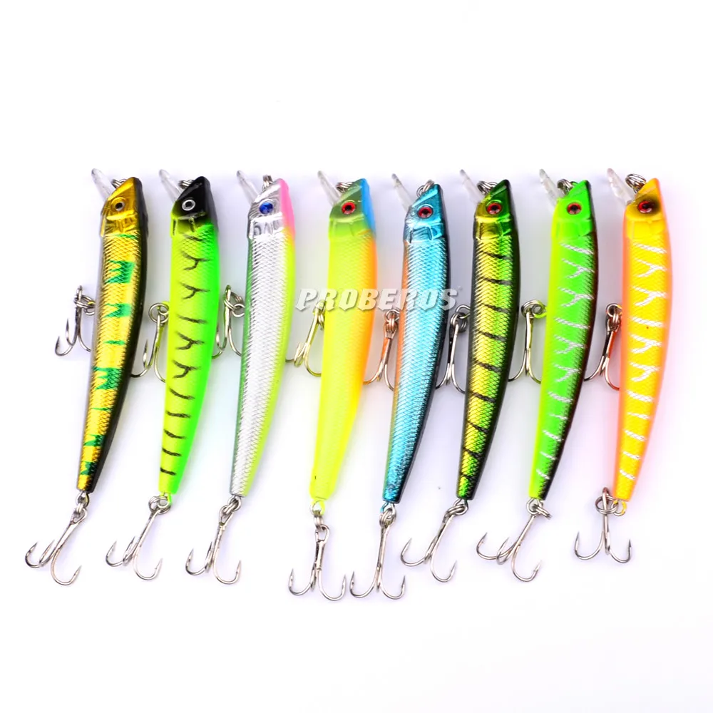 8pc/lot New PRO BEROS Design jointed Dying fish fishing lures 9.5cm/8g 8color tackle 6# hook bait DW1178 | Спорт и развлечения