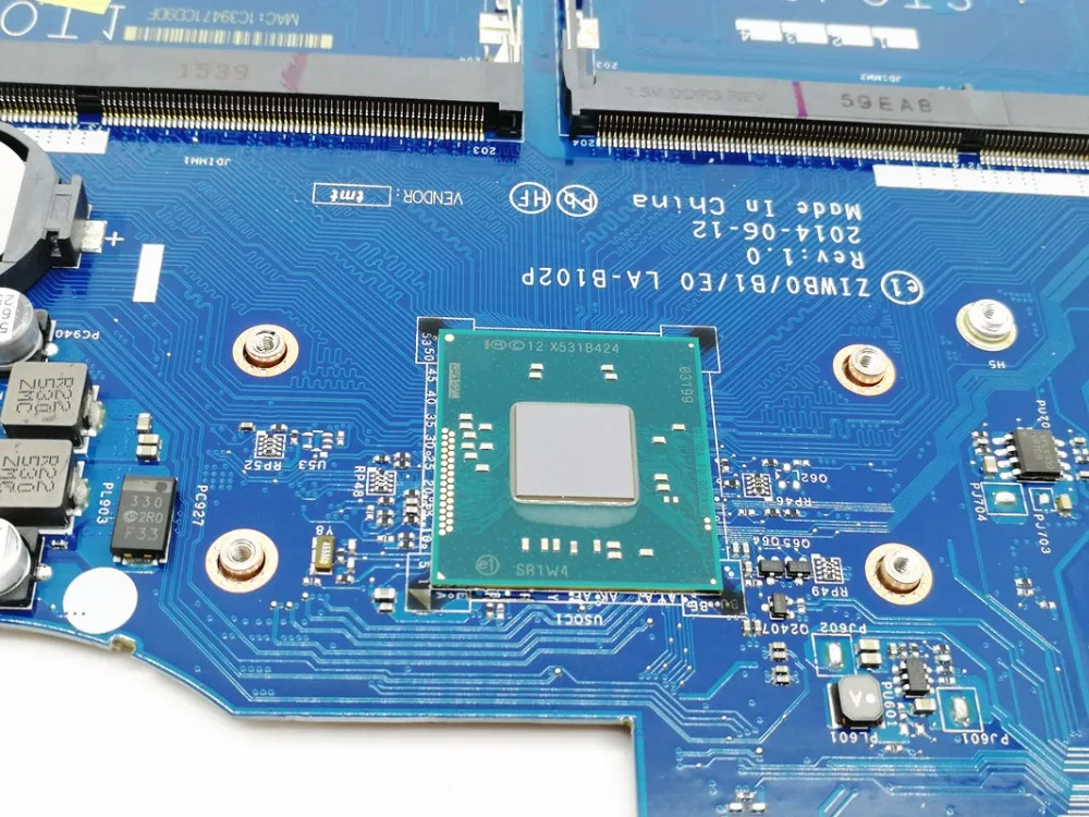 ZIWB0/B1/E0 LA-B102P для lenovo B40-30 материнская плата портативного компьютера с SR1W4 N2830 Процессор 5B20G46330 основная плата тестирование