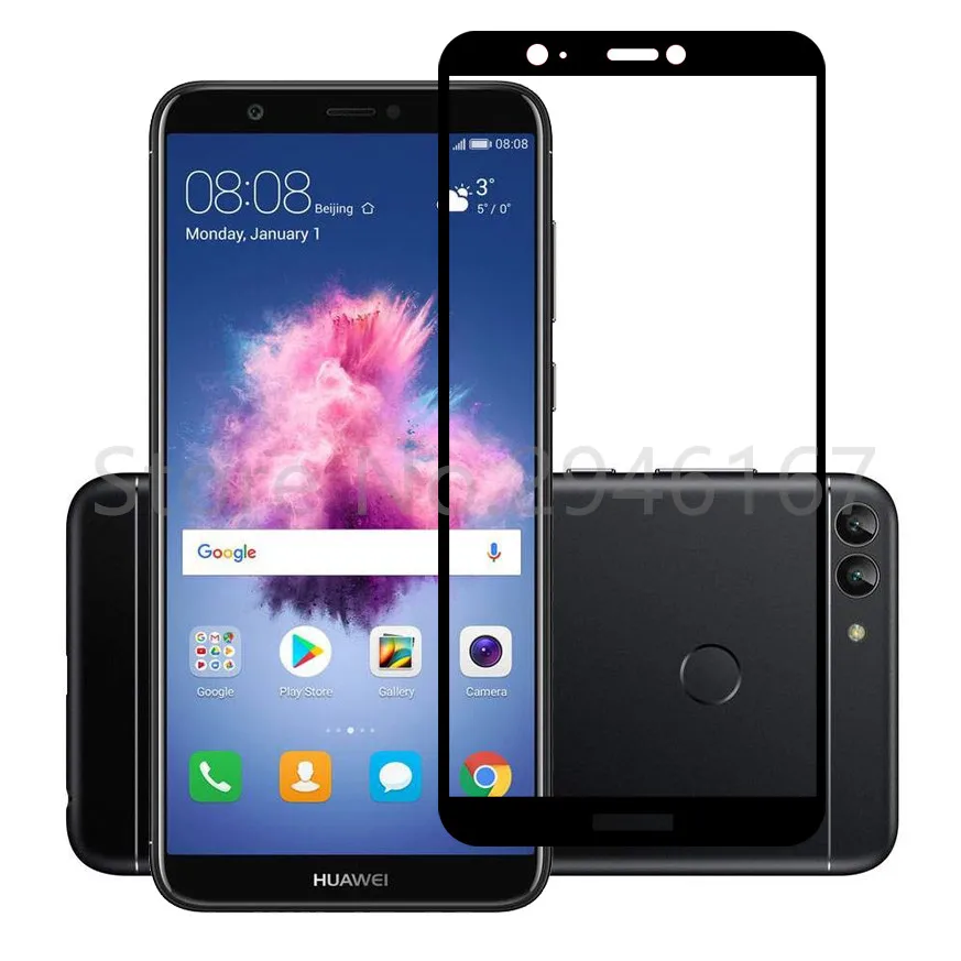 Закаленное стекло с полным покрытием для Huawei P Smart Dual SIM Защитная пленка экрана Φ FIG