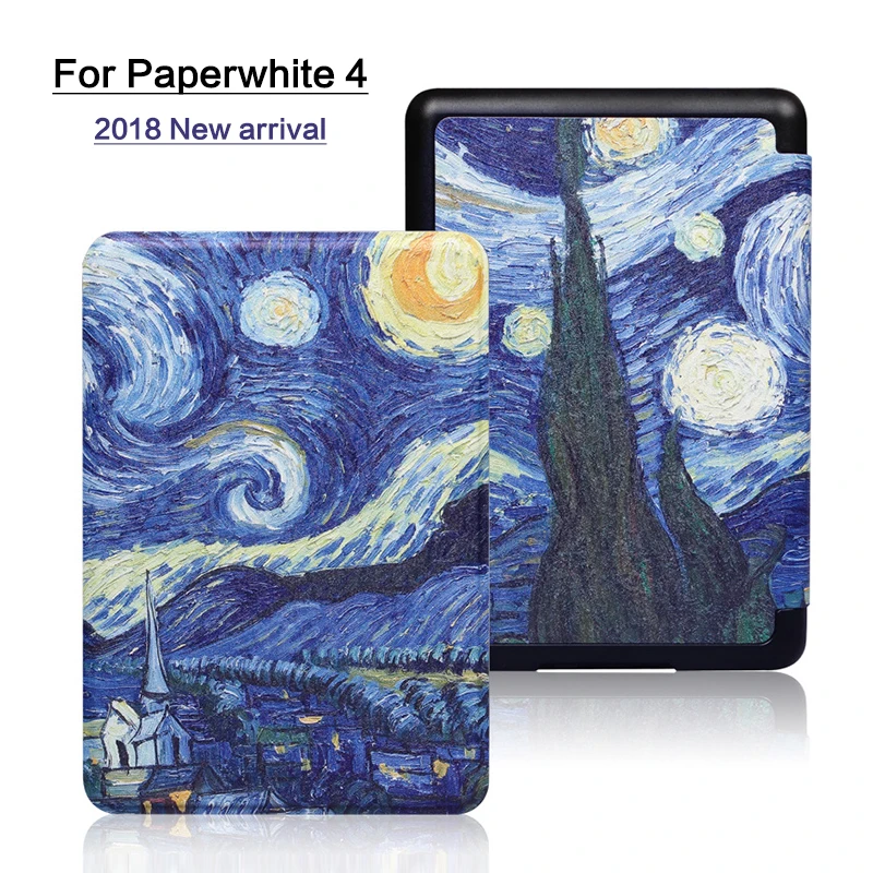 Магнитный умный чехол для Amazon New Kindle Paperwhite 2018 выпущенный funda 4 10th Generation Case |