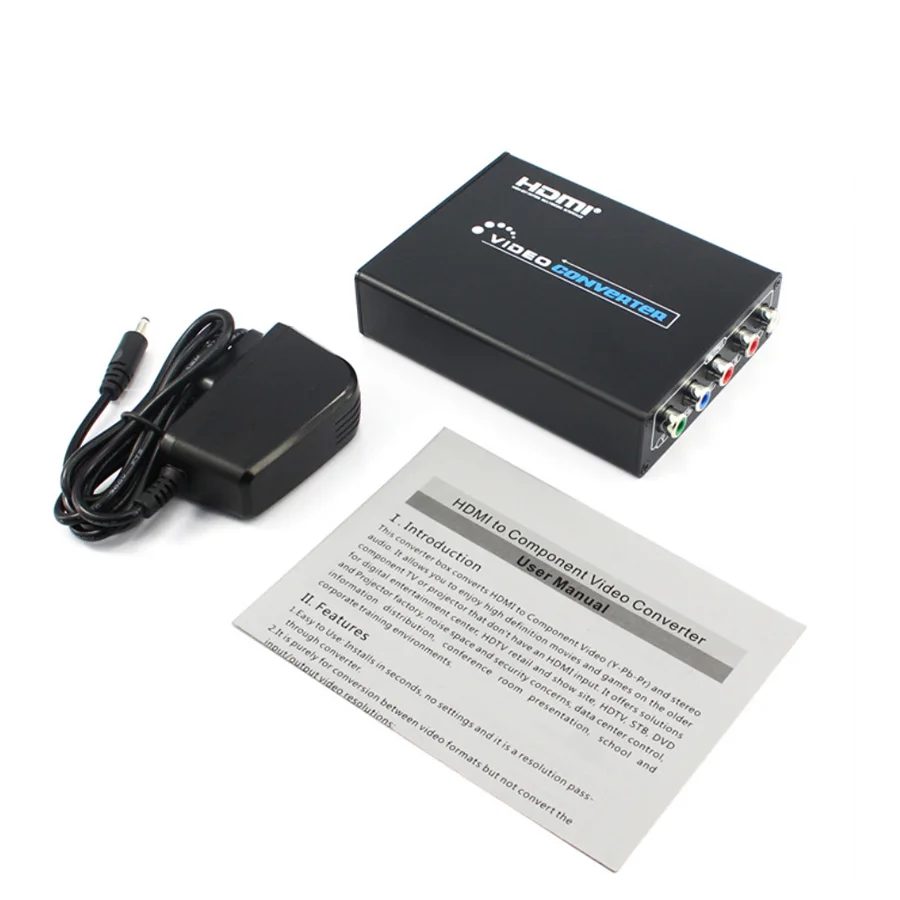 1080P HD HDMI к компонентному YPbPr видео и R/L аудио адаптер конвертер HDMI К AV конвертер Поддержка R/L аудио выход