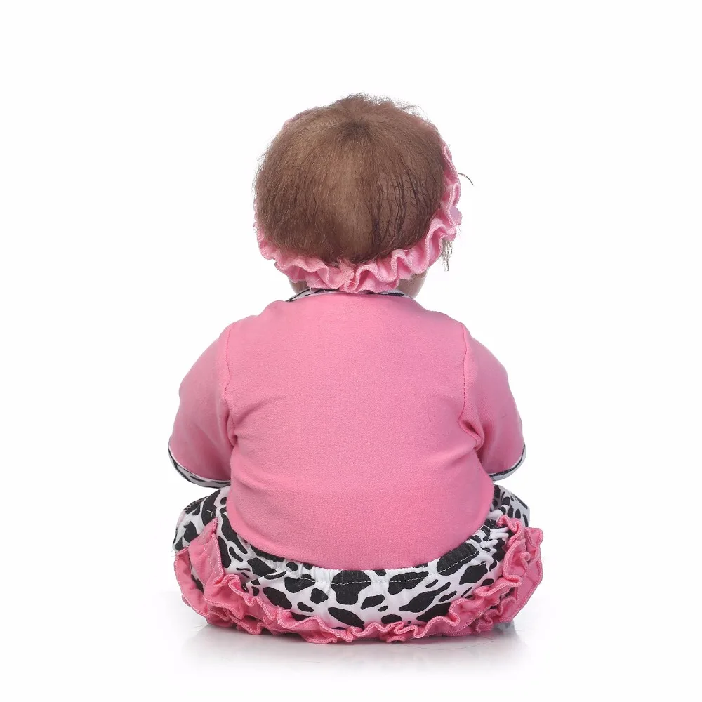 NPK55cm cotton body lifelike Newborn sleeping Girls Brinquedos Birthday Gift Vinyl Princess Dolls silicone reborn baby dolls | Игрушки и