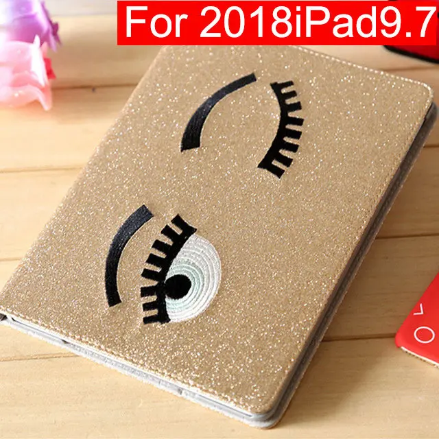 Gold5 for 2018 ip9.7 XMXCZKJ милые блестящие чехол для iPad 2/3/4 Air Air2 9,7 мини, на возраст 1, 2, 3, 4, чехол-книжка смарт-чехол из полиуретановой кожи чехол и функцией автоматической блокировки и разблокировки - Цвет: Gold5 for 2018 ip9.7