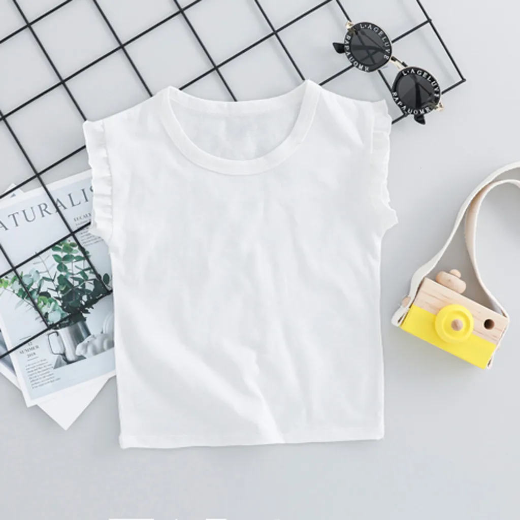 Toddler Baby Kids Girls Sleeveless Tops Rabbit Bunny Overall Pants Outfits 2019 NEW Drop Shipping | Детская одежда и обувь