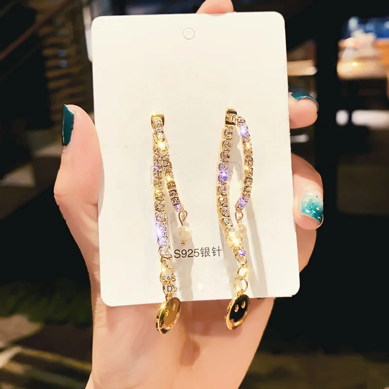 Женские серьги-гвоздики стразы из серебра 2019 пробы | Украшения и аксессуары