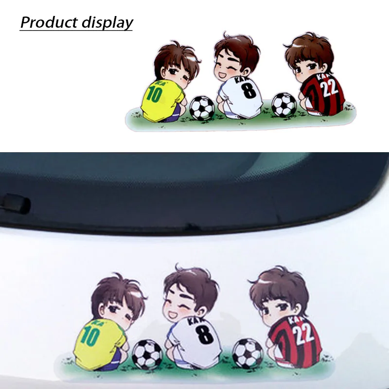 LENTAI мультфильм фар автомобиля тела наклейки Футбол звезды Стайлинг для Seat Leon Ibiza