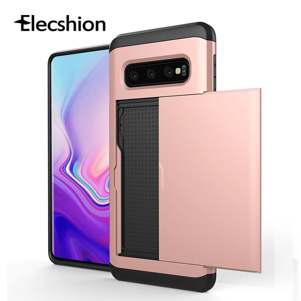 Чехол бумажник для телефона Samsung Galaxy S8 S9 Plus S7 S6 Edge с защитой от ударов Note 8