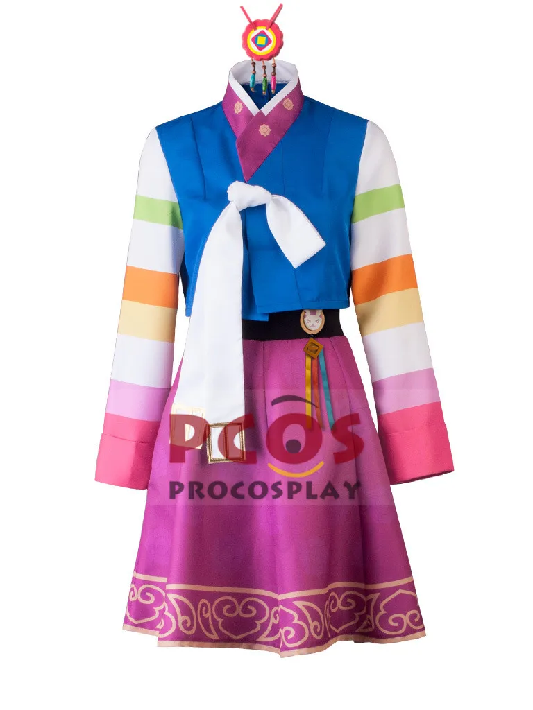 Новый Год Петуха D.Va Charlet Чун Hana песня Косплэй Korea Hanbok 한복 костюм mp003627|cosplay costumes