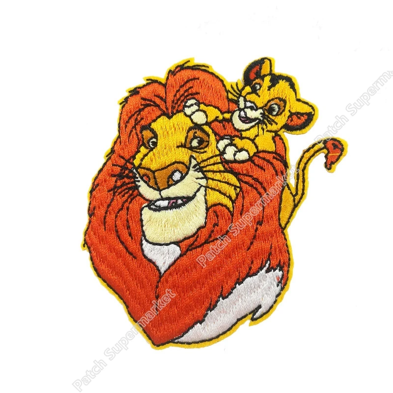 2019 фильм Король Лев Симба вышитый новый патч для пришивания утюгом милые патчи