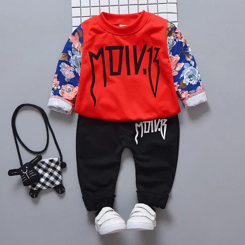 red set Рождественские комплекты одежды для новорожденных девочек, одежда для маленьких девочек, пуловеры комбинезоны, топы, штаны, спортивный костюм, комплекты одежды - Цвет: red set