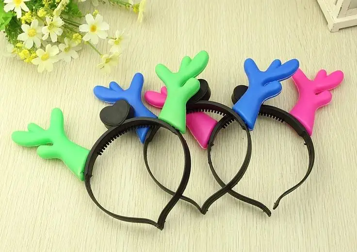 Светящаяся головная повязка с ангелом дьяволом модное платье Вечерние мигающий