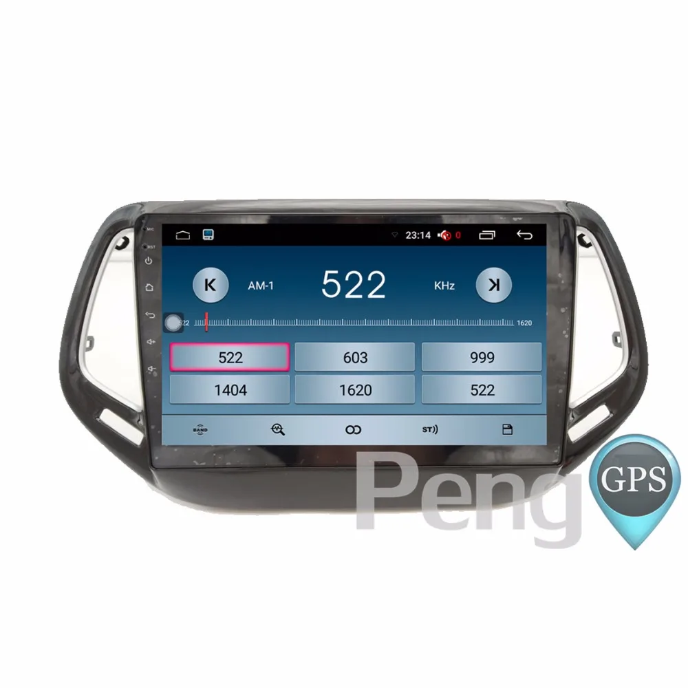 Android 6 0 Системы радио 10 2 дюймов HD Экран автомобиля gps навигация dvd плеер для JEEP Compass