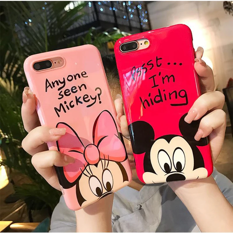 Милый мультяшный чехол с Дональдом и Дейзи Дак для iPhone X XS MAX XR 6 6s 7 8 Plus Hello вышивка