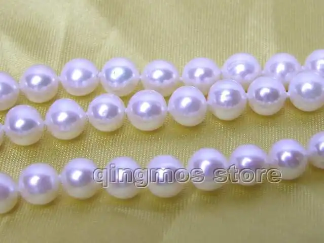 

6-7mm white Natural Pearl and Yellow Round natural stone 7.5" bracelet-bra293 wholesale/retail Free ship