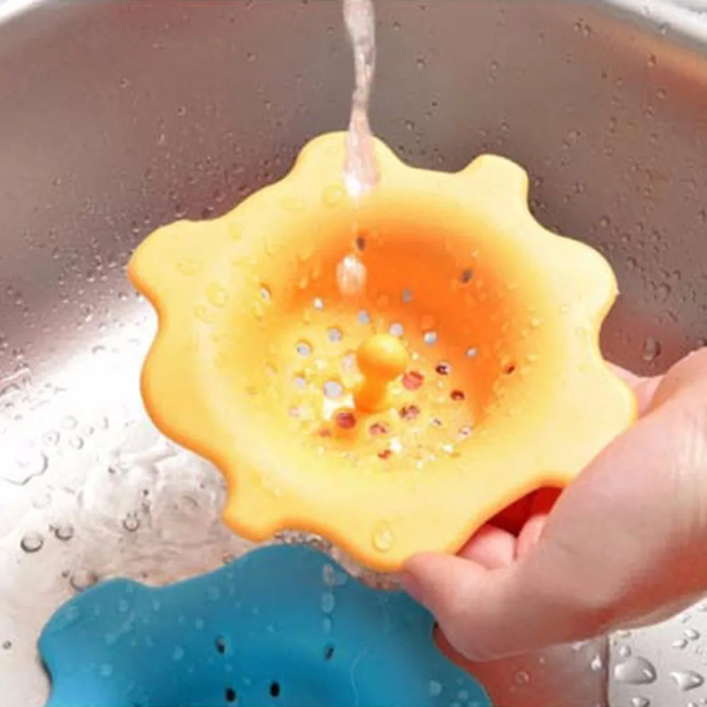 1 шт. силиконовый дуршлаг в форме цветка корзина для мытья фруктов и овощей