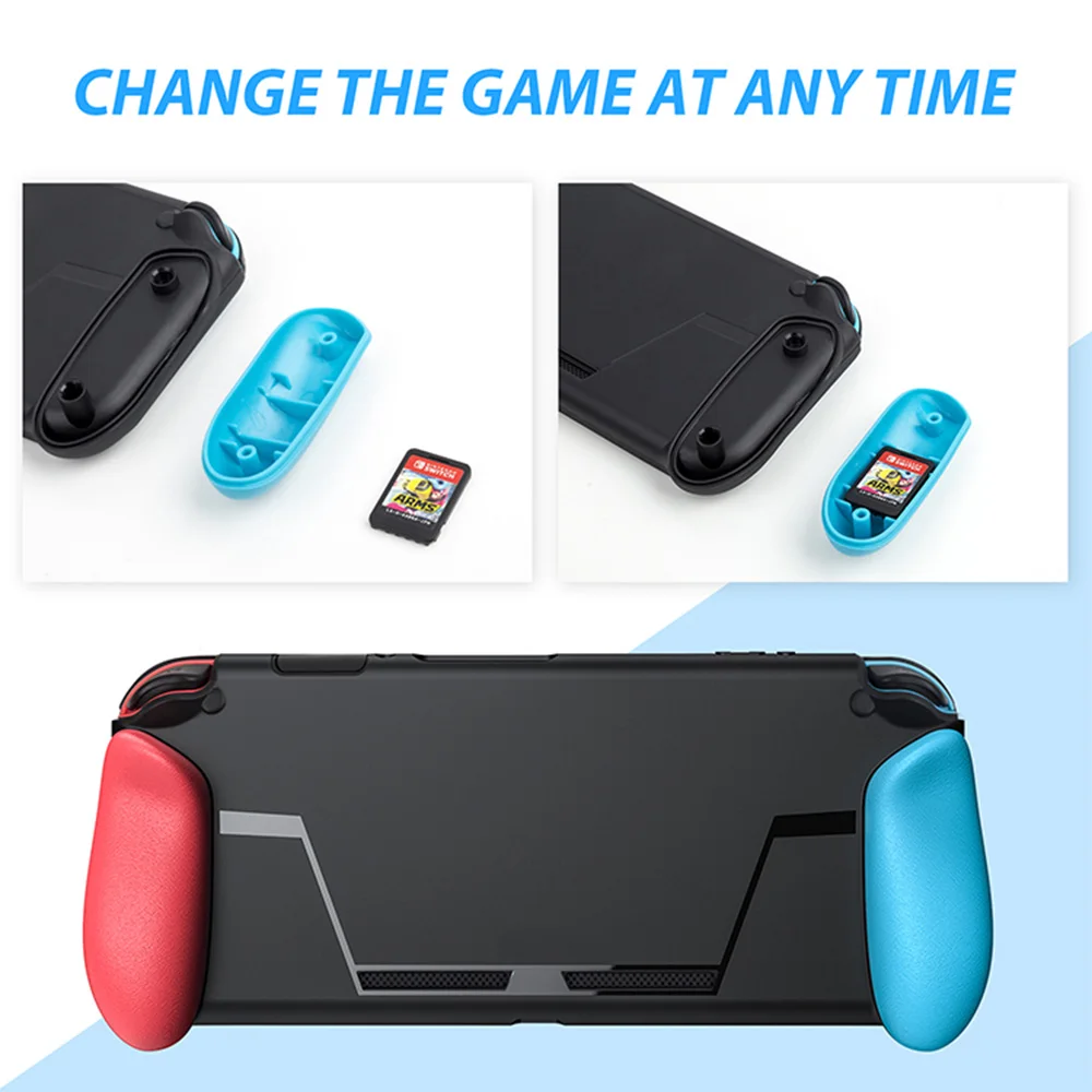 

Yoteen 15 In 1 Accessories Kit For Nintendo Switch TPU Case Card Box Cover Shell Replacement Joy-con Hand Grip Joystick Caps