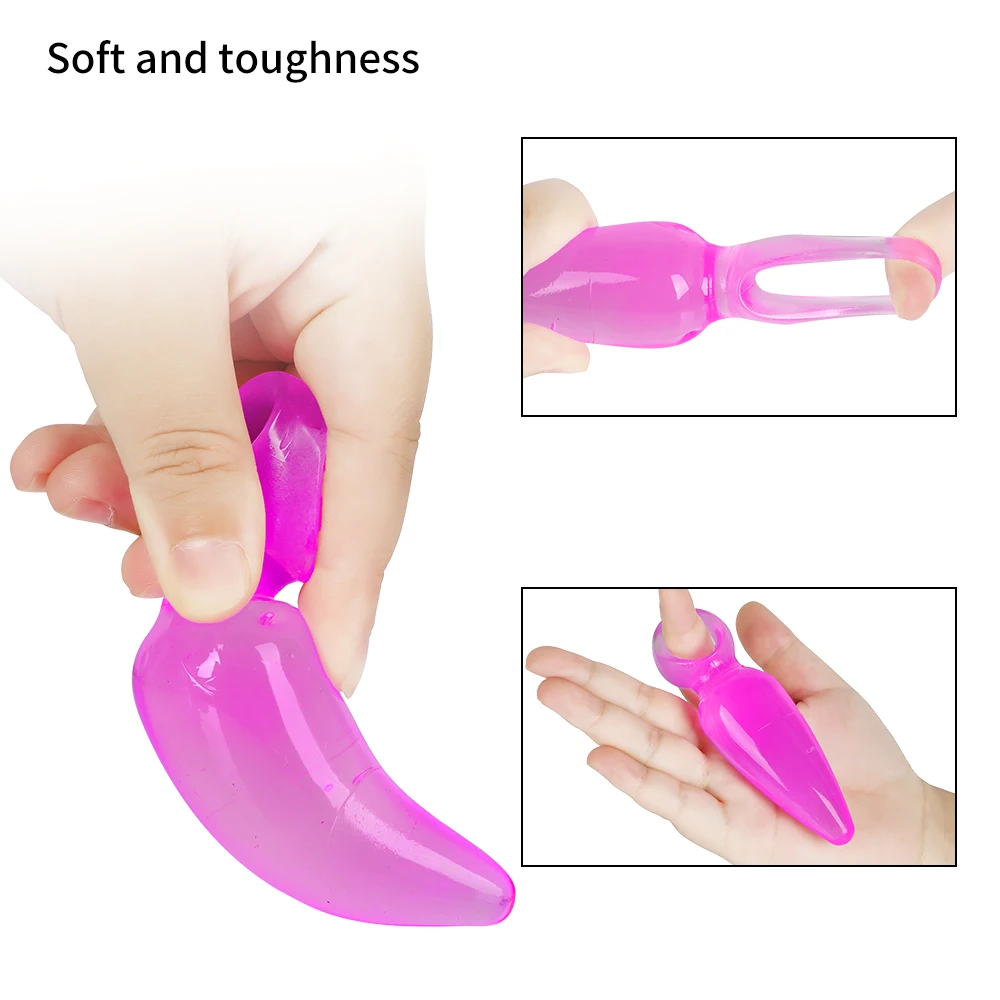 Silicone Anal Plug Vaginal Prostate Massager Butt No Vibration Sex Toys for Men Woman Gay Masturbation 3 Color | Красота и здоровье
