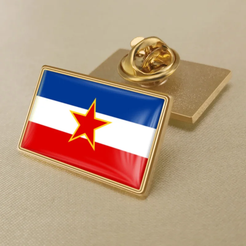 Герб Югославии карта национальный флаг эмблема брошь значки нагрудные