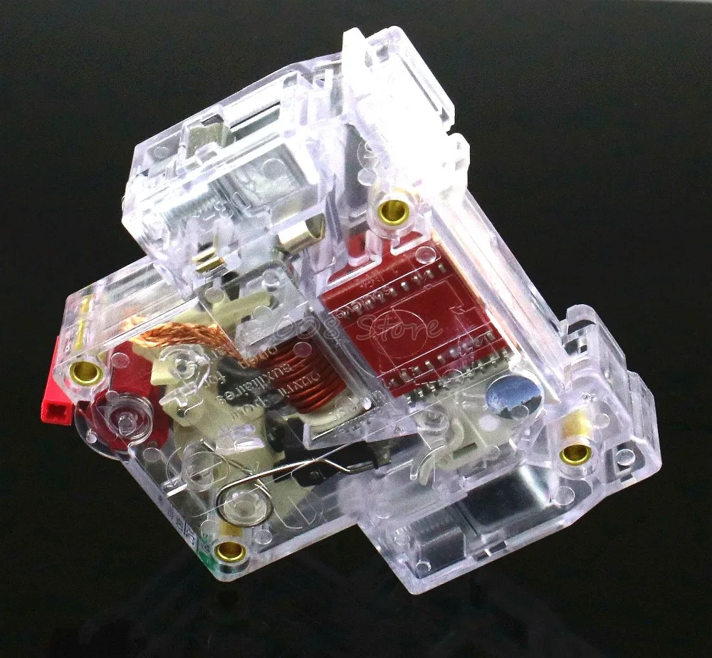 1P 6A 230/400v~ Мини автоматический выключатель MCB C45 C Тип AC DC
