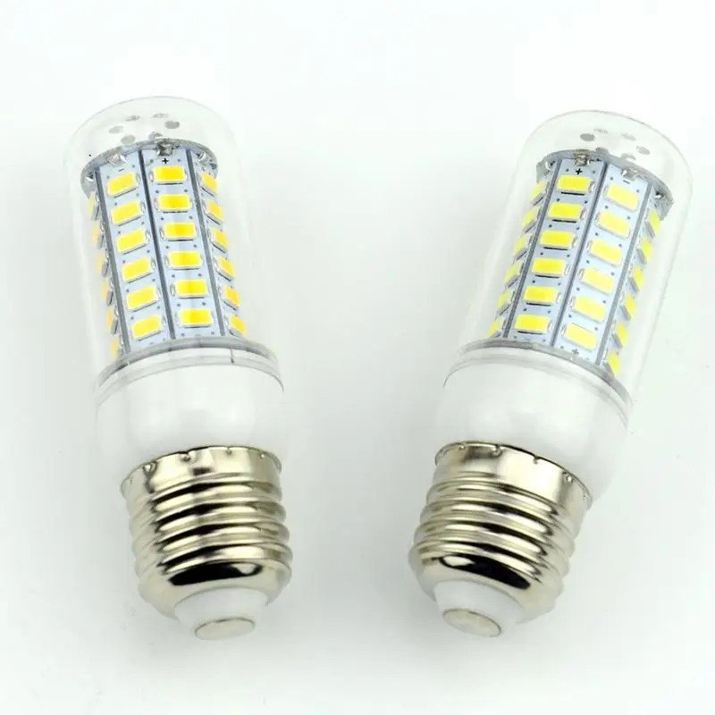 E14 светодиодный светильник E27 лампы SMD5730 220 V кукурузы 24 36 48 56 69 светодиодная люстра