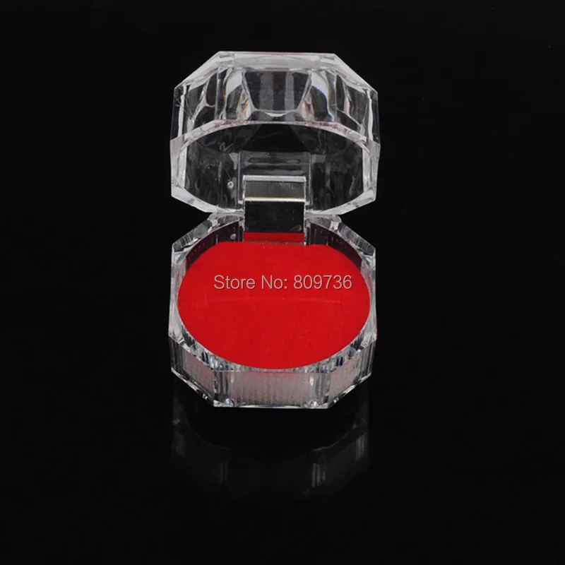 1 шт. элегантная портативная акриловая прозрачная витрина для колец и сережек 3 8*3