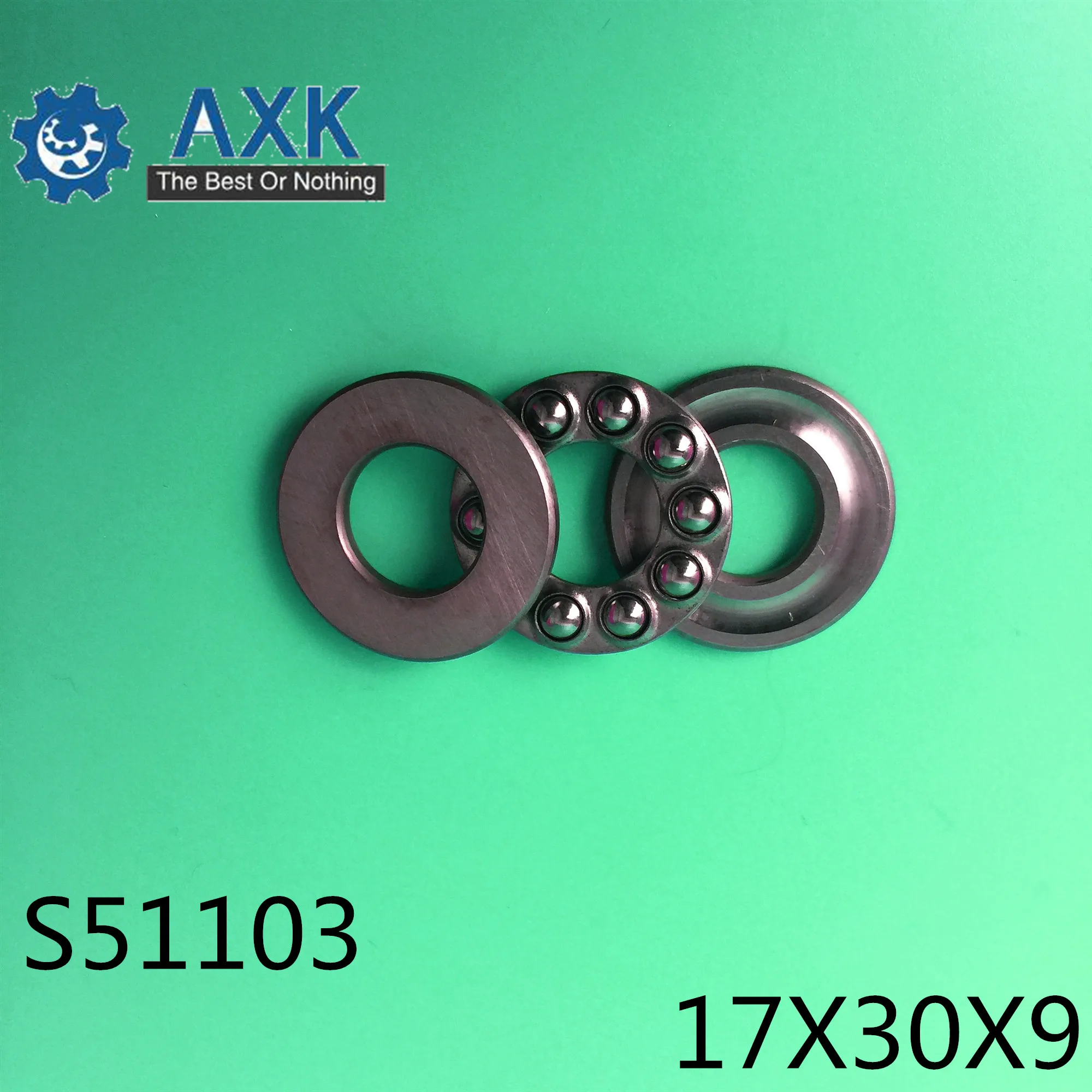 S51103 (2 шт.) 17x30x9 мм 17*30*9 51103 упорный шарикоподшипник из нержавеющей стали|Валы| |