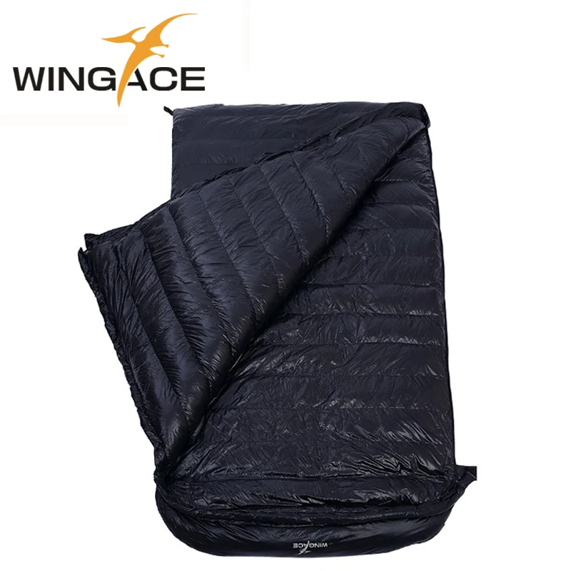 Спальный мешок WINGACE 4000 г на утином пуху для кемпинга улицы конверт взрослых