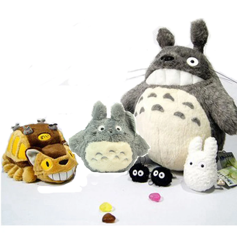 

2019 New Arrivals My Neighbor Totoro Plush 6pcs/set Family Set Pelucia Doll Kids Toys Upgrade Ghibli CATBUS Peluche
