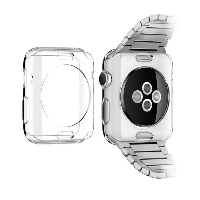 Мягкий чехол из ТПУ для часов Apple Watch iWatch Series 1 2 3 4 38 мм 42 40 44 Сверхтонкая
