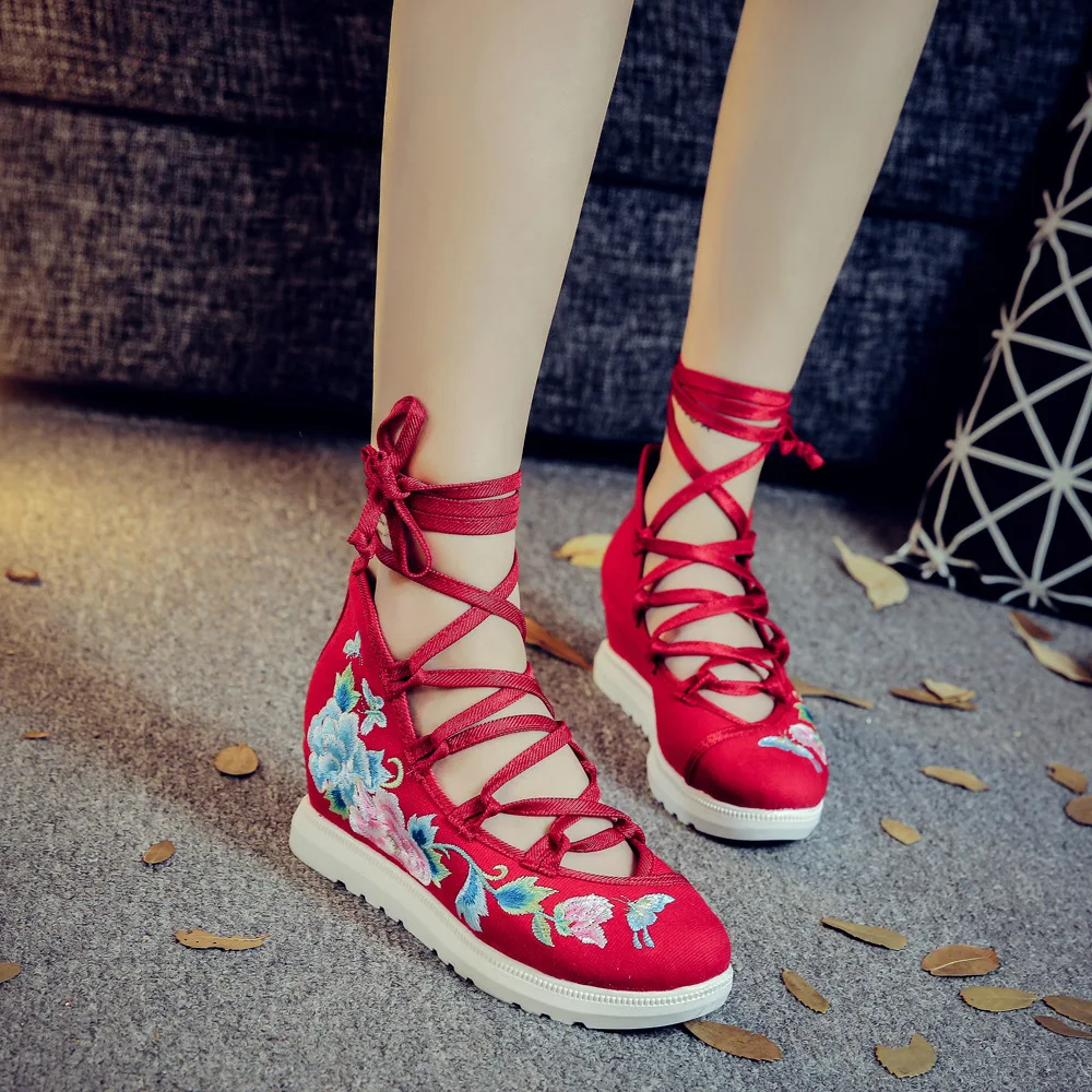 Женские парусиновые туфли на плоской подошве с вышивкой|embroidered shoes women|embroidered