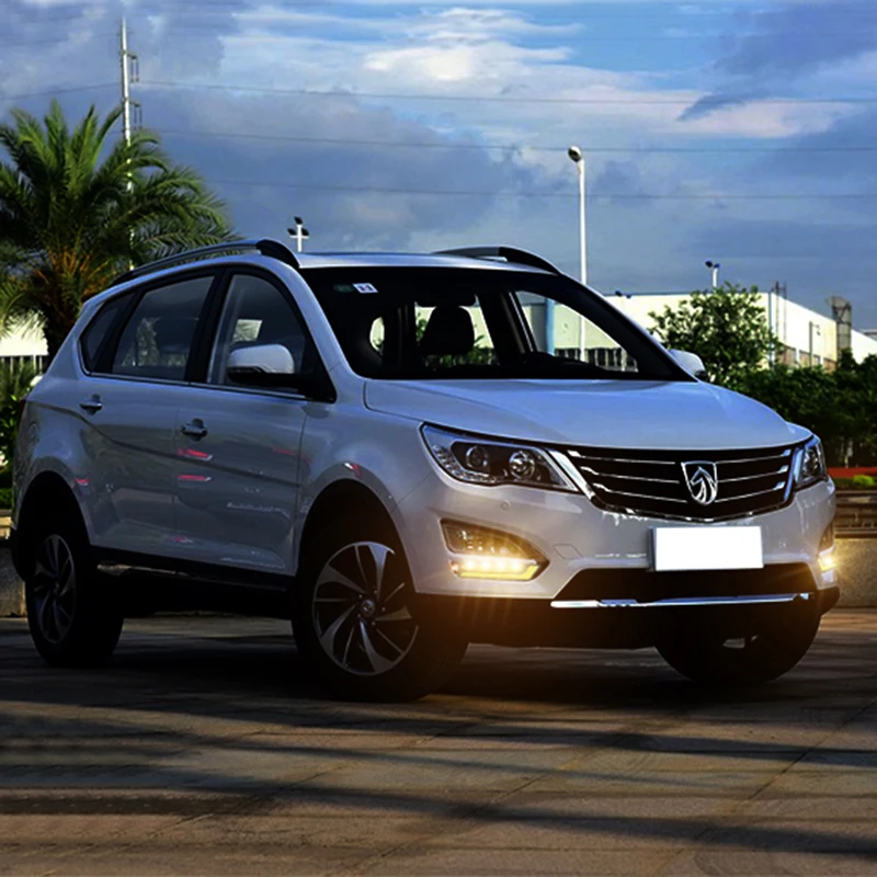 LED DRL сплава alu автомобили днем Бег свет Водонепроницаемый COB Белый Цвет дневной +
