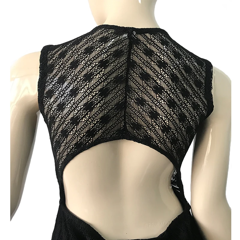 Женское черное мини платье сексуальный однотонный v образный вырез открытая