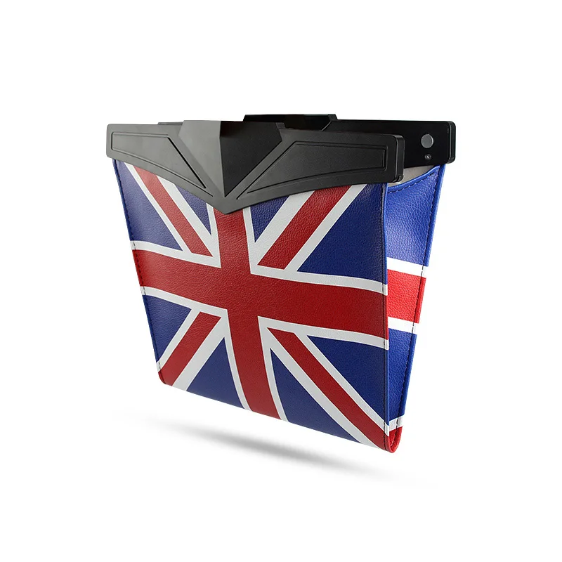 Union Jack Ambermile кожаная сумка для хранения на сиденье автомобиля мешок для мусора корзина для Mini Cooper R55 R56 R57 R58 R59 F54 F55 F56 F57 Countryman R60 F60 - Название цвета: Union Jack